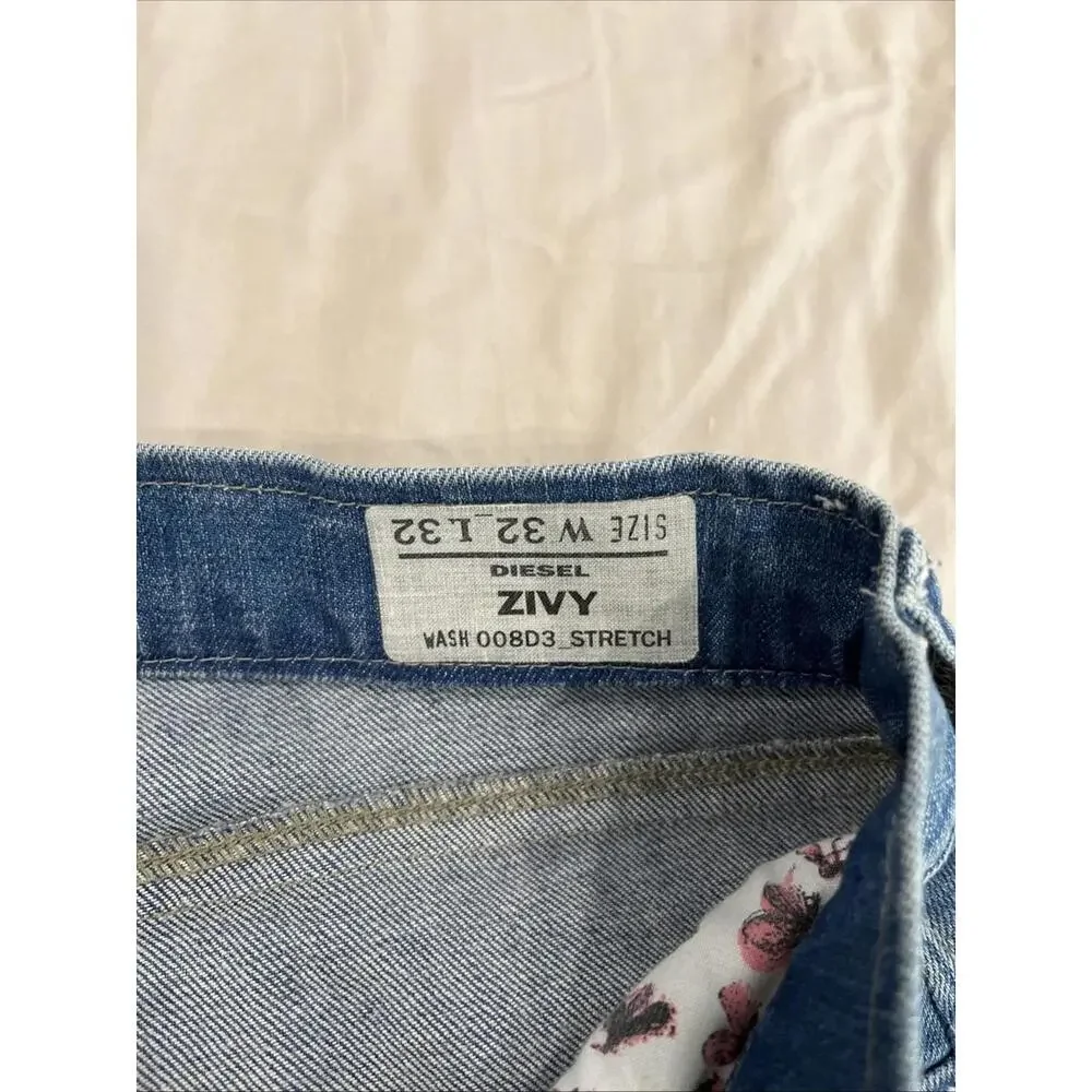 BEAUTIFUL WOMENS DIESEL JEANS 32x32 ZIVY 98% COTTON GREAT CONDITION!